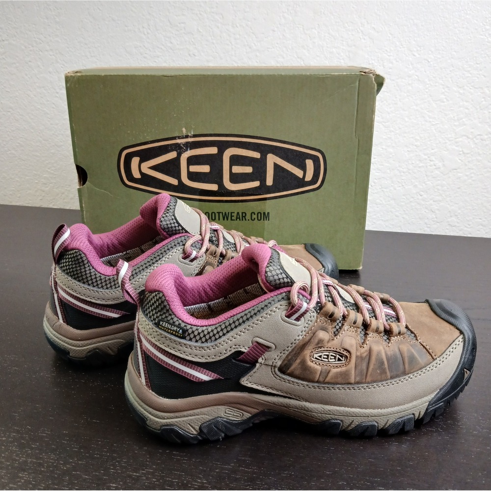 Keen Targhee III WP Women's 7.5 W Hiking Shoes Weiss Boysenberry Waterproof NEW